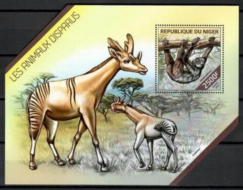 Poštová známka Niger 2014 Vyhynulá fauna Mi# Block 304 Kat 10€