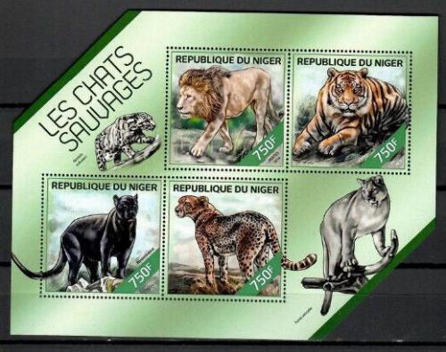 Poštové známky Niger 2014 Maèkovité šelmy Mi# 2845-48 Kat 12€
