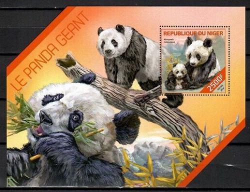 Poštová známka Niger 2014 Pandy Mi# Block 310 Kat 10€