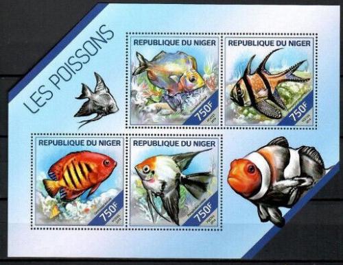 Poštové známky Niger 2014 Ryby Mi# 2780-83 Kat 12€