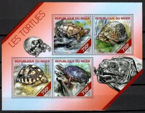 Poštové známky Niger 2014 Korytnaèky Mi# 2790-93 Kat 12€