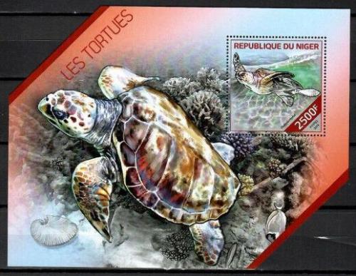 Poštová známka Niger 2014 Korytnaèky Mi# Block 300 Kat 10€