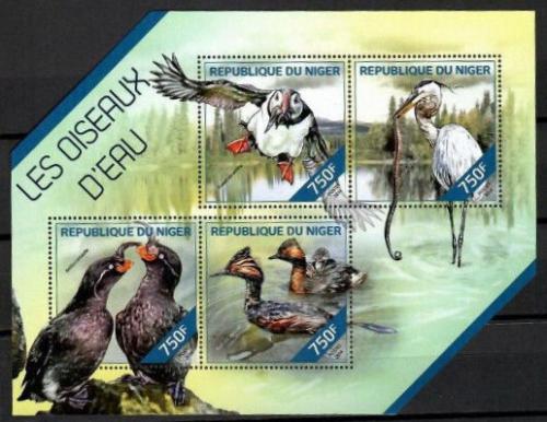 Poštové známky Niger 2014 Vodní ptáci Mi# 2795-98 Kat 12€