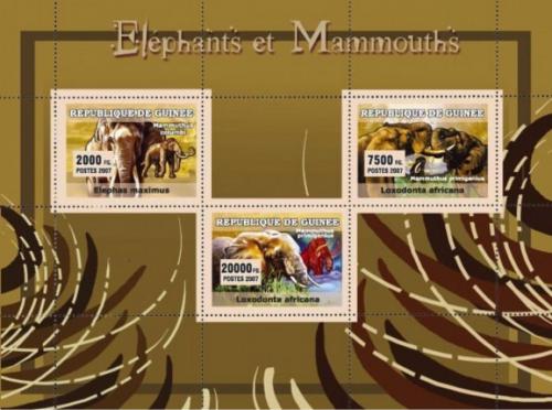 Poštové známky Guinea 2007 Slony a mamuti Mi# 4692-94 Kat 8€