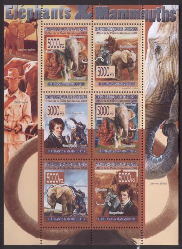 Poštové známky Guinea 2008 Slony a mamuti Mi# 5525-30 Kat 12€