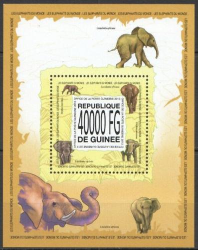 Poštová známka Guinea 2013 Slony Mi# Block 2301 Kat 16€