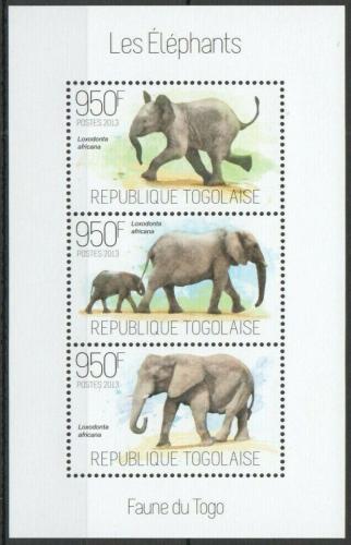 Poštové známky Togo 2013 Slony Mi# 5271-73 Kat 11€