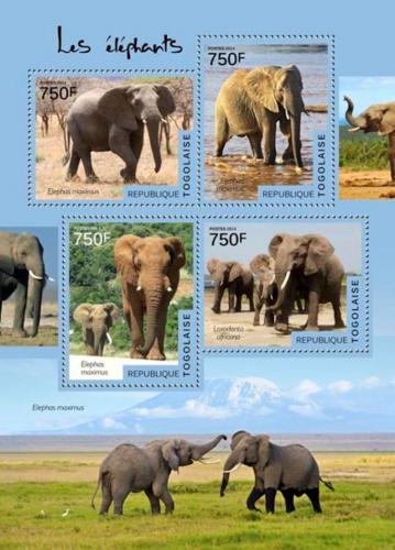 Poštové známky Togo 2014 Slony Mi# 6136-39 Kat 12€