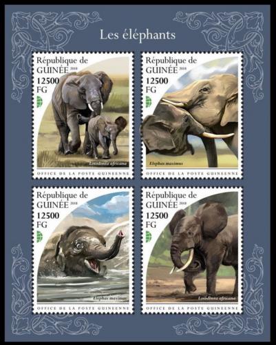 Poštové známky Guinea 2018 Slony Mi# 13426-29 Kat 12€