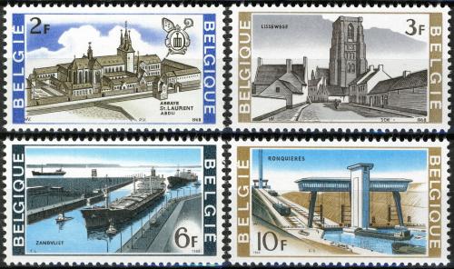 Poštové známky Belgicko 1968 Národní zájmy Mi# 1523-26