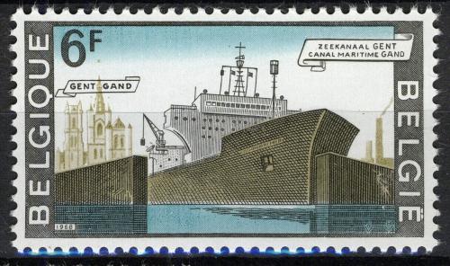 Poštová známka Belgicko 1968 Nákladní loï Mi# 1536
