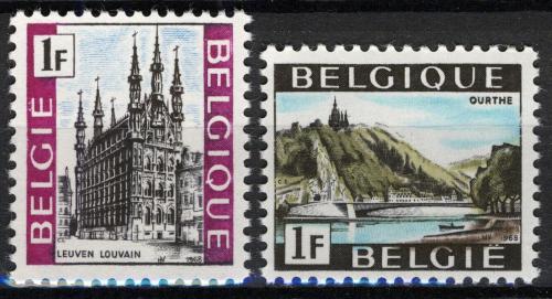 Poštové známky Belgicko 1968 Pamätihodnosti Mi# 1537-38
