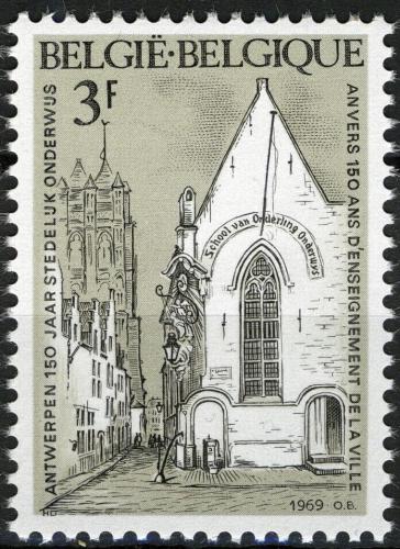 Poštová známka Belgicko 1969 První škola v Antverpách Mi# 1544