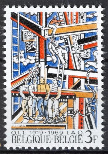 Poštová známka Belgicko 1969 ILO, 50. výroèie Mi# 1550