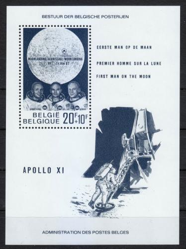 Poštová známka Belgicko 1969 První let na Mìsíc Mi# Block 40