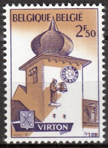 Poštová známka Belgicko 1970 Radnice ve Virton Mi# 1593