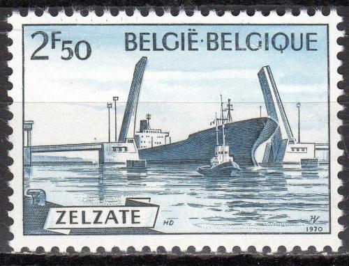 Poštová známka Belgicko 1970 Kanál Ghent–Terneuzen Mi# 1594