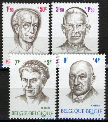 Poštové známky Belgicko 1970 Osobnosti Mi# 1613-16