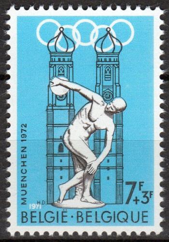 Poštová známka Belgicko 1971 LOH Mnichov Mi# 1642