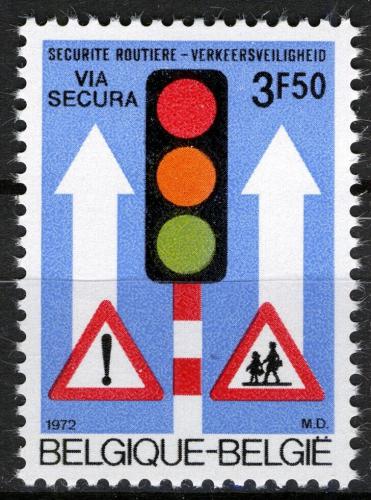 Poštová známka Belgicko 1972 Dopravní znaèení Mi# 1671