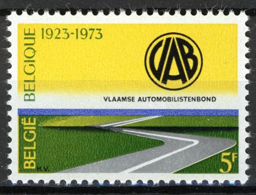 Poštová známka Belgicko 1973 Vlámský automobilový svaz, 50. výroèie Mi# 1741