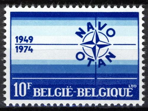 Poštová známka Belgicko 1974 NATO, 25. výroèie Mi# 1764