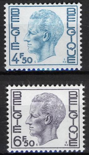Poštové známky Belgicko 1974 Krá¾ Baudouin I. Mi# 1795-96