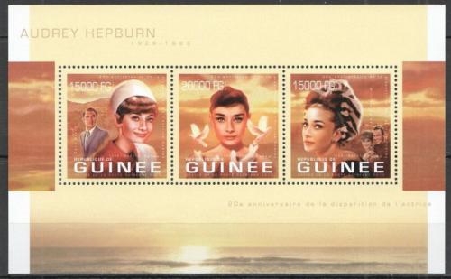 Poštové známky Guinea 2013 Audrey Hepburn Mi# 9922-24 Kat 20€