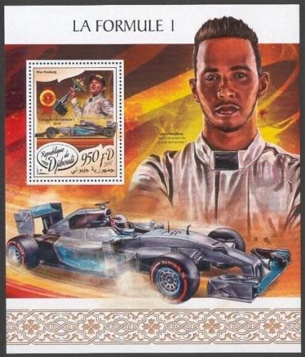 Poštová známka Džibutsko 2017 Formule 1 Mi# Block 847 Kat 10€