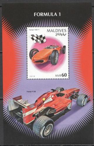 Poštová známka Maldivy 2018 Formule 1 Mi# Block 1290 Kat 7.50€