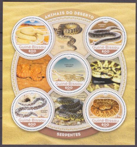 Poštové známky Guinea-Bissau 2016 Hady Mi# 8805-09 Kat 11€