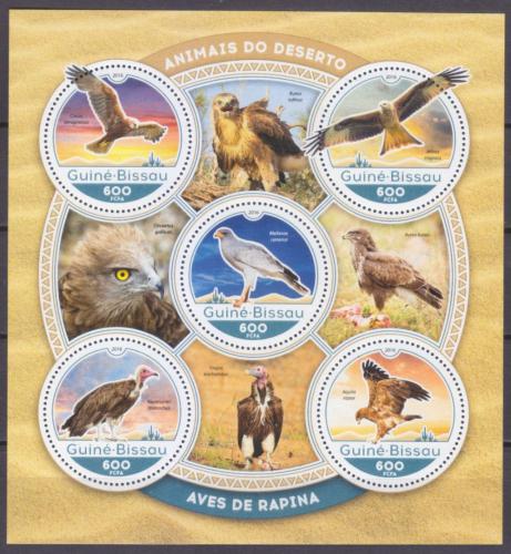 Poštové známky Guinea-Bissau 2016 Dravci Mi# 8811-15 Kat 11€