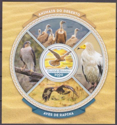 Poštová známka Guinea-Bissau 2016 Dravci Mi# Block 1524 Kat 11€