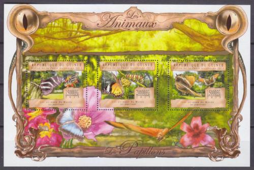 Poštové známky Guinea 2013 Motýle Mi# 9796-98 Kat 20€