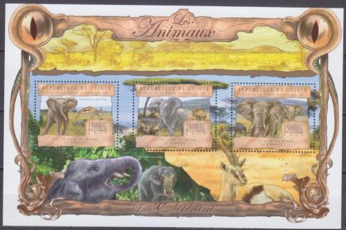 Poštové známky Guinea 2013 Slony Mi# 9825-27 Kat 20€