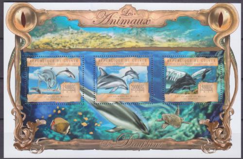 Poštové známky Guinea 2013 Delfíny Mi# 9853-55 Kat 20€