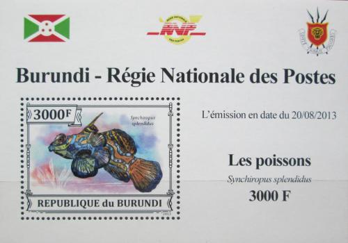 Potov znmka Burundi 2013 Vetnka mandarn DELUXE Mi# 3221 Block
