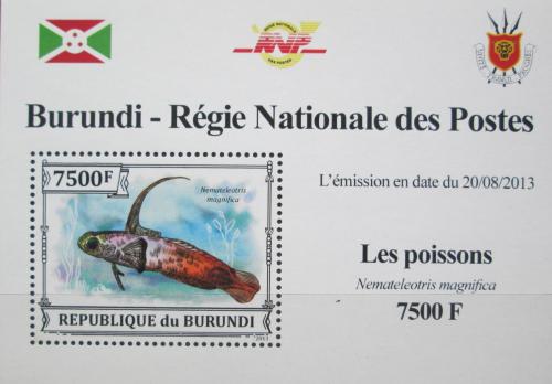 Potov znmka Burundi 2013 Hlavovec pastelov DELUXE Mi# 3222 Block - zvi obrzok
