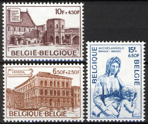Poštové známky Belgicko 1975 Kultúra Mi# 1811-13