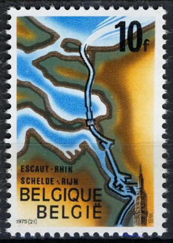 Poštová známka Belgicko 1975 Prùplav Šelda-Rýn Mi# 1832