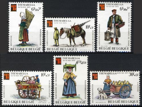 Poštové známky Belgicko 1975 Profese Mi# 1841-46