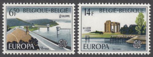 Poštové známky Belgicko 1977 Európa CEPT, krajina Mi# 1905-06