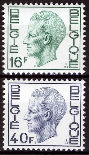 Poštové známky Belgicko 1977 Krá¾ Baudouin I. Mi# 1927-28 Kat 5€