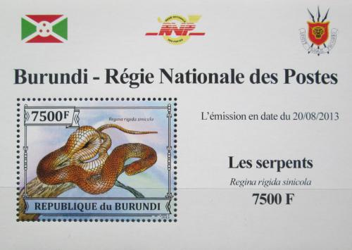 Poštová známka Burundi 2013 Had raèí DELUXE Mi# 3227 Block