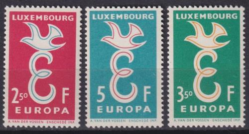 Poštové známky Luxembursko 1958 Európa CEPT Mi# 590-92