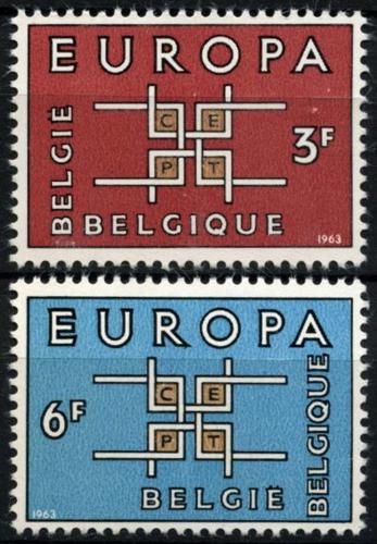 Poštové známky Belgicko 1963 Európa CEPT Mi# 1320-21