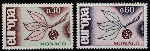 Poštové známky Monako 1965 Európa CEPT Mi# 810-11
