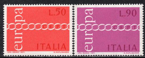 Poštové známky Taliansko 1971 Európa CEPT Mi# 1335-36