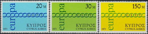 Poštové známky Cyprus 1971 Európa CEPT Mi# 359-61