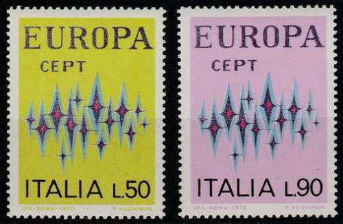 Poštové známky Taliansko 1972 Európa CEPT Mi# 1364-65